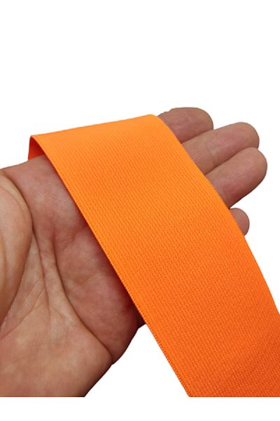 Firebird Takı Aksesuar Ve Kamp Malzemeleri 50 mm - Neon Orange Color Super Garment Woven Rubber