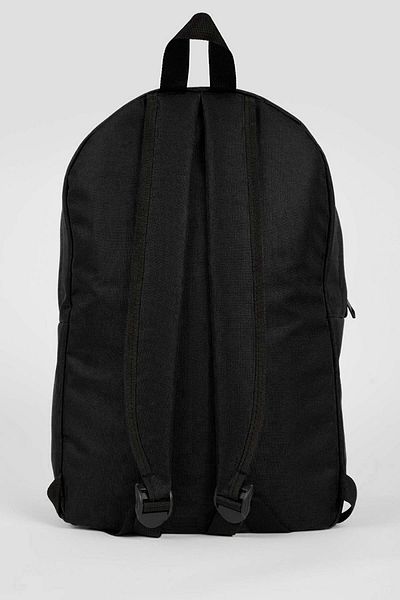 Bagorama Mova Unisex Υφασμάτινο 18l Basic Daily and School Backpack - Μαύρο