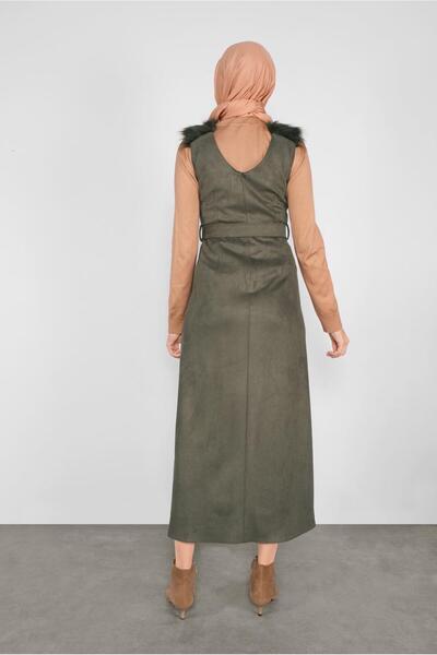 Alvina OMUZLARI KÜRK DETAYLI SÜET JİLE 41119