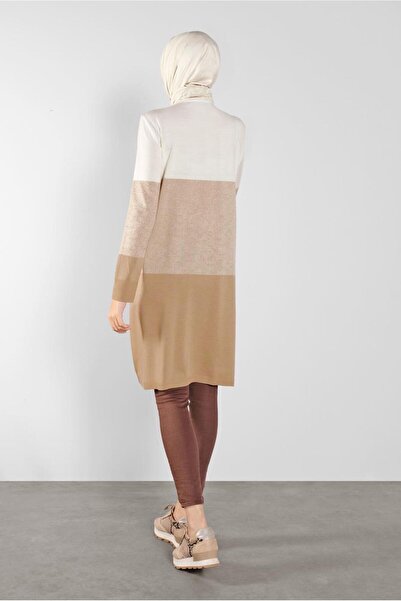 Alvina 41075 Model Color Transition Thin Knitwear Tunic