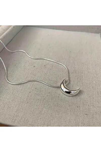 Fasion Jewelry GRİ HİLAL KOLYE