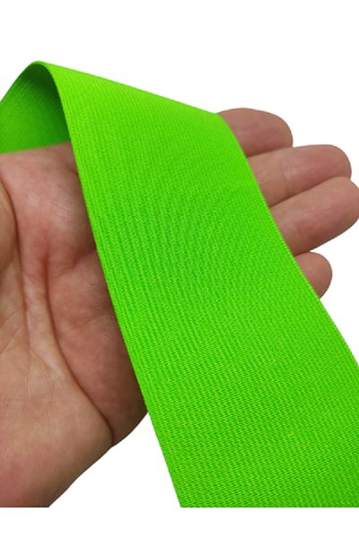Firebird Takı Aksesuar Ve Kamp Malzemeleri Neon Green Color - 50 mm Super Garment Woven Rubber