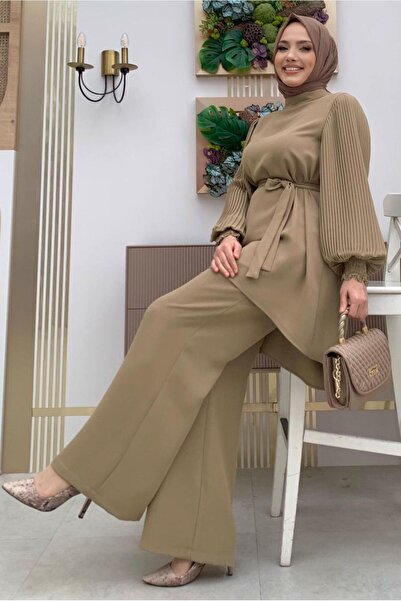 TRENDTESETTÜR ΓΥΝΑΙΚΕΙΟ ΣΕΤ ΠΑΝΤΕΛΟΝΙ ΜΕ ΜΑΝΙΚΙ ΜΙΝΚ ΚΑΙ ΦΑΡΚΙ Τ 5348