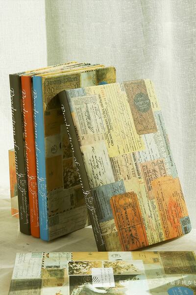 Vox Art Retro Journal Notebook Stamp -14X21 Cm-100 Sheets Hard Cover