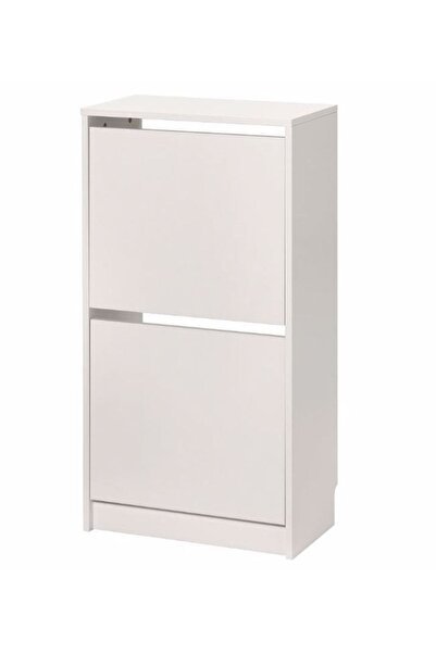 IKEA Bıssa Ayakkabı Dolabı, Beyaz, 49x28x93 Cm, 2 Bölmeli