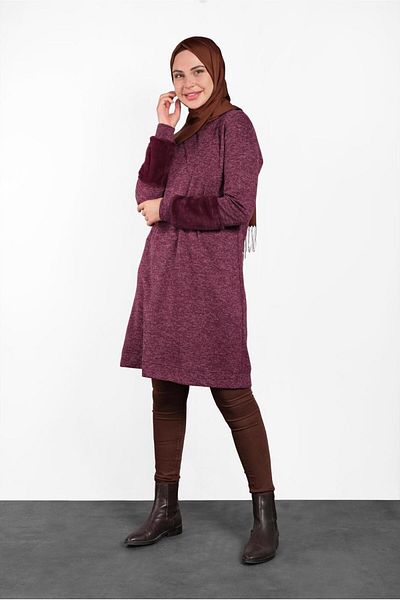 Alvina Plush Tunic with Sleeves 40398