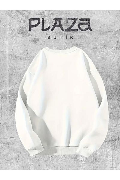 Plaza Butik Hanorac unisex cu decolteu în formă de A este lung supradimensionat