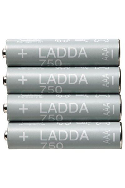 IKEA Ladda Şarj Edilebilir Pil, Hr03 Aaa 1.2v, Pil Kapasitesi: 750 Mah.