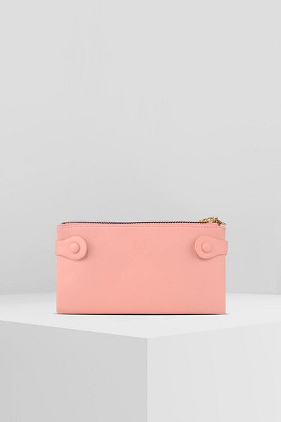 WATCHOFROYAL Dual Pocket Pink Phone Wallet