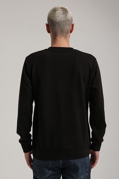 NEW WORLD POLO Crew Neck Black Slim Fit Sweatshirt 24Fwm60184