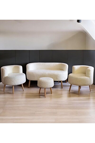 Barella Home Living Çay Seti Koltuk Takımı - Ofis Balkon Cafe Bahçe Salon Mob...