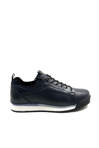 MARCOMEN Ανδρικά δερμάτινα παπούτσια Casual Roller 19597 Navy Blue