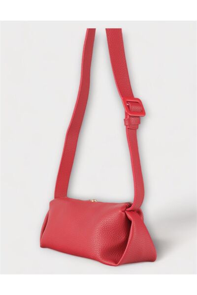WATCHOFROYAL Women's Bag Red Single Strap Single Compartment Leather Shoulder Bag Ross