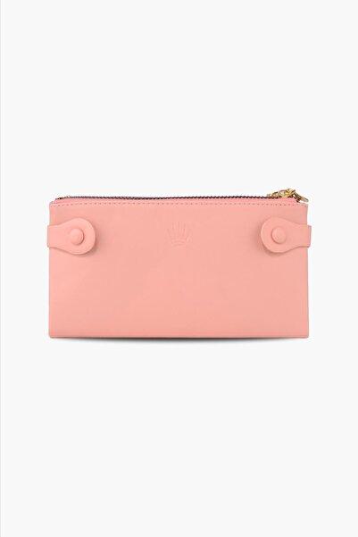 WATCHOFROYAL Dual Pocket Pink Phone Wallet