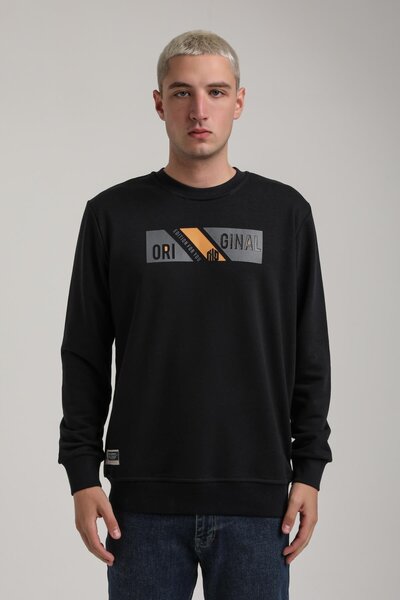 NEW WORLD POLO Crew Neck Navy Slim Fit Sweatshirt 24Fwm60184