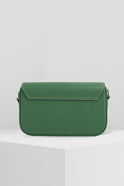 WATCHOFROYAL FLAP GREEN UNISEX HANDBAG