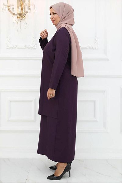TRENDTESETTÜR ROCHIE DE SEARA DE PIATRA PURPLE PENTRU FEMEI T 1921