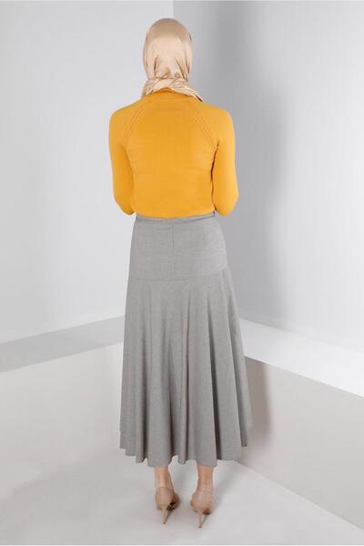 TRENDTESETTÜR Women's Mink Belted Skirt T 60330