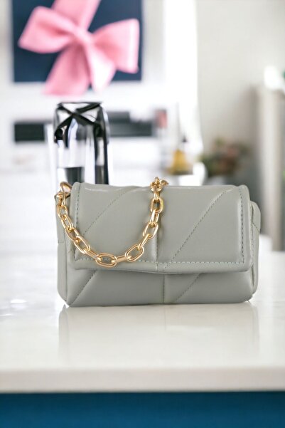 WATCHOFROYAL Women's Bag Quilted Women's Mini Mint Green Leather Crossbody Shoulder and Hand Bag Celia