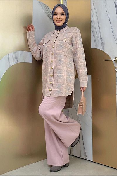 TRENDTESETTÜR ΓΥΝΑΙΚΕΙΟ ΠΟΥΔΡΑ ΠΟΥΚΑΜΙΣΟ ΤΣΕΠΗΣ TUNIC T 5734