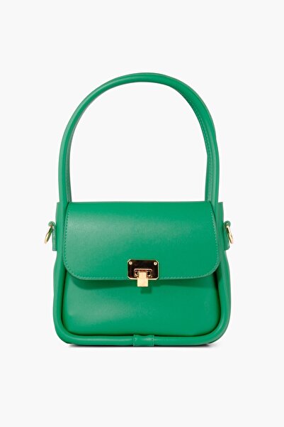 WATCHOFROYAL Green Double Shoulder Bag - Gold Detailed Maria
