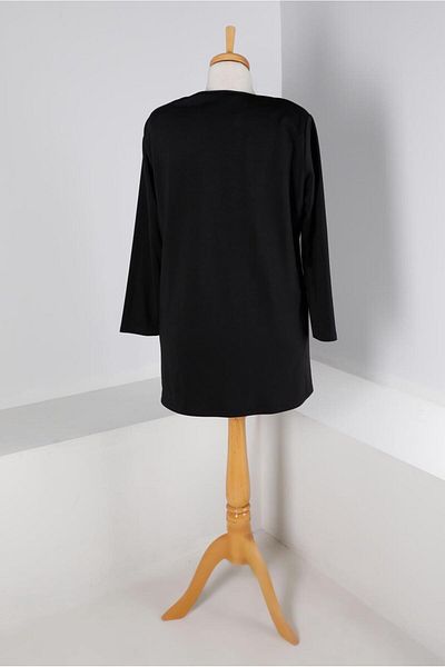 TRENDTESETTÜR WOMEN'S BLACK POCKET TUNIC T 20329
