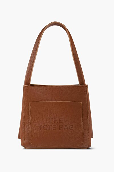 WATCHOFROYAL Kadın Çantası Kahverengi Tek Askılı Iki Bölmeli Deri Omuz Çantas...