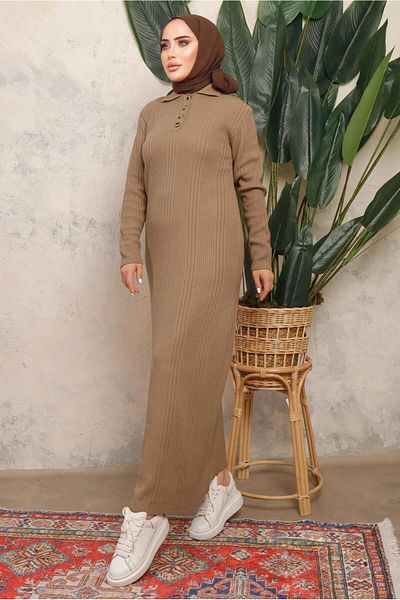 TRENDTESETTÜR ΓΥΝΑΙΚΕΙΟ ΚΑΦΕ (ΚΑΜΕΛ) ΚΟΥΜΠΙ ΛΕΠΤΟΜΕΡΗ ΕΠΙΠΕΔΟ ΠΛΕΚΤΟ ΦΟΡΕΜΑ T 8101
