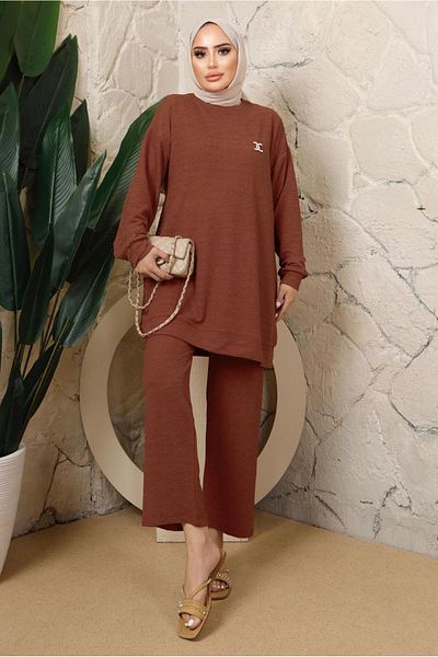 TRENDTESETTÜR ΓΥΝΑΙΚΕΙΟ ΣΕΤ ΚΑΦΕ (ΤΟΚΙ) ΜΕ ΛΕΠΤΟΜΕΡΗ ΠΑΝΤΕΛΟΝΙ T 7543