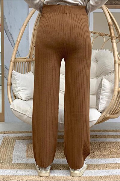 TRENDTESETTÜR Tan Filled Women's Knitwear Trousers - T 2922