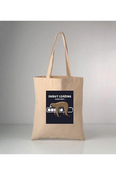 GİFTORA Funny Humor-2 Printed Raw Cloth Bag 35X40 cm