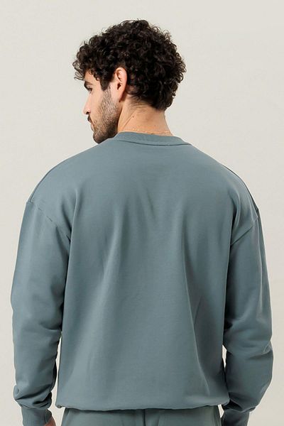Escetic Ανδρικό Water Green Unsharped 3 Thread Casual Mold Ανδρικό φούτερ T0121