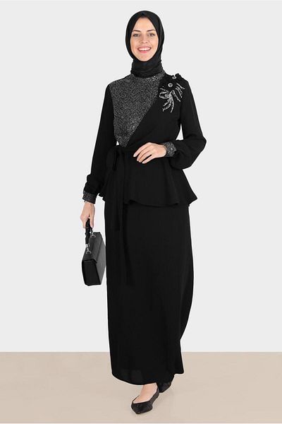 TRENDTESETTÜR Γυναικείο Σετ Φούστα Black Stone - T 30282