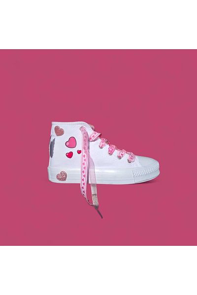archiepet pantofi pentru fete cu design special cu imprimeu inimă roz