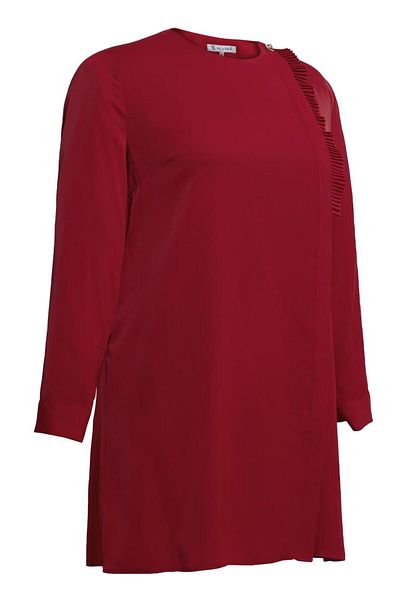 Alvina Plus Size Pleated Detailed Tunic 20402