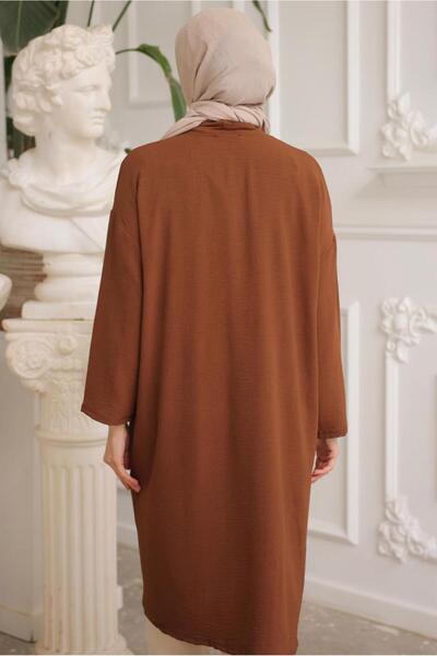 TRENDTESETTÜR Brown Long Women's Jacket - T 1453
