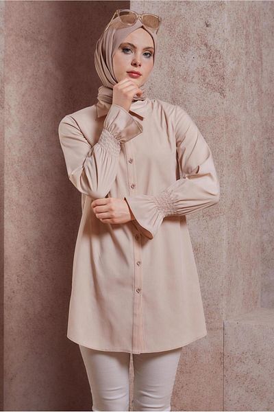 TRENDTESETTÜR ΓΥΝΑΙΚΕΙΟ ΜΠΕΖ ΠΟΥΚΑΜΙΣΟ TUNIC T 3447