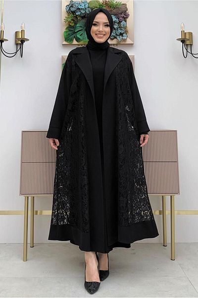 TRENDTESETTÜR Дамска черна дантела Abaugh T 0387