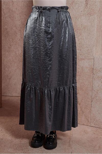 Alvina 60567 Model Shiny Fabric Skirt