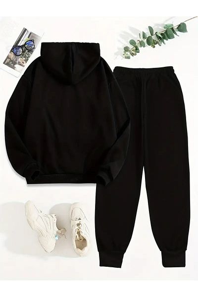 NEW TRENDY COLLECTİON Дамски комплект от две части с принт на букви California USA