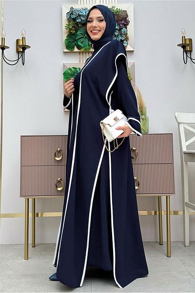 TRENDTESETTÜR Γυναικείο φόρεμα navy μπλε γιλέκο φόρεμα T 5848