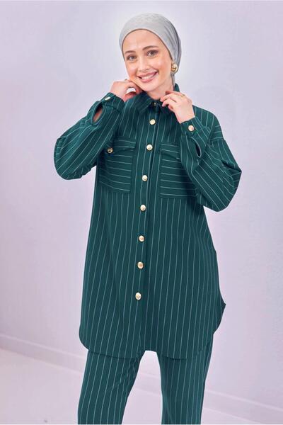 TRENDTESETTÜR ΓΥΝΑΙΚΕΙΟ ΣΕΤ ΠΑΝΤΕΛΟΝΙ ΠΡΑΣΙΝΟ (Σμαραγδένιο) ΡΙΓΕ Τ 6883