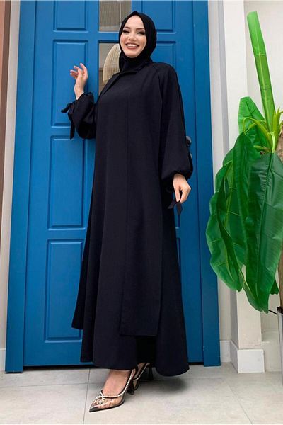 TRENDTESETTÜR Μαύρο κρεπ φόρεμα - Παρτίδα Look, T 8183