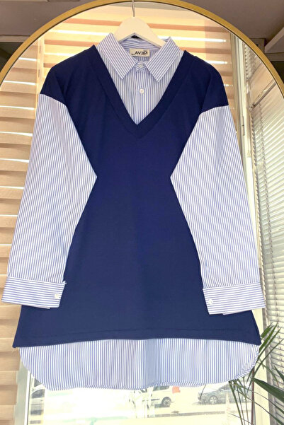 Bold Grup Cămașă cu garnitură pentru femei, cu aspect de transpirație, tunică...