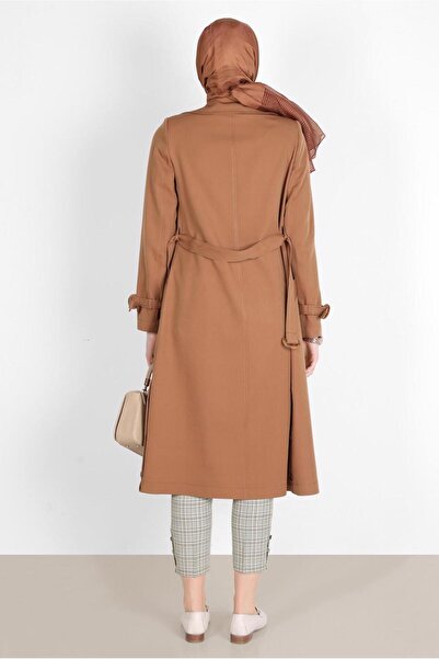 TRENDTESETTÜR Green Plaid Patterned Women's Trousers - T 70361