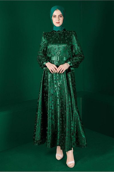 TRENDTESETTÜR Βραδινό φόρεμα Green Emerald Testett - T 50266