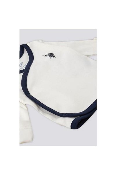 U.S. Polo Assn. U.S. Polo Assn Cream Star Detail Baby Set de ieșire din spital din 5 piese
