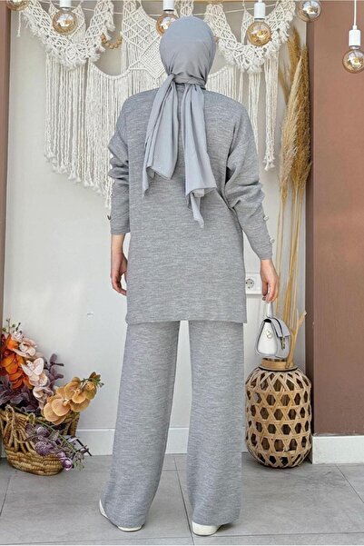 TRENDTESETTÜR Gray Knitwear Set - Women, with Trousers, t 0351-2