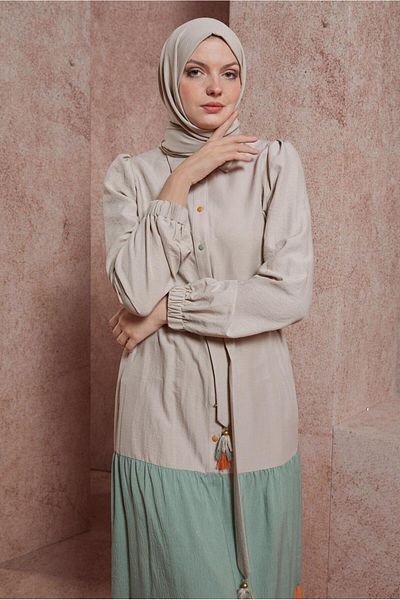 TRENDTESETTÜR Γυναικείο φόρεμα Blue Aqua Color - 42625