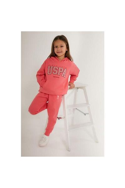 U.S. Polo Assn. Σετ φόρμας GIRL'S - Ροζ